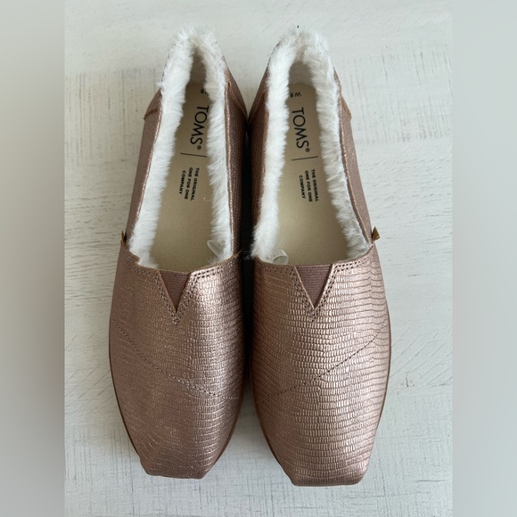 TOMS Metallic Rose Alpargata Shoes - Picture 2 of 6